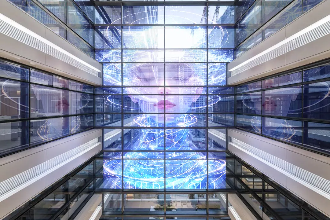 Transparent LED display screen